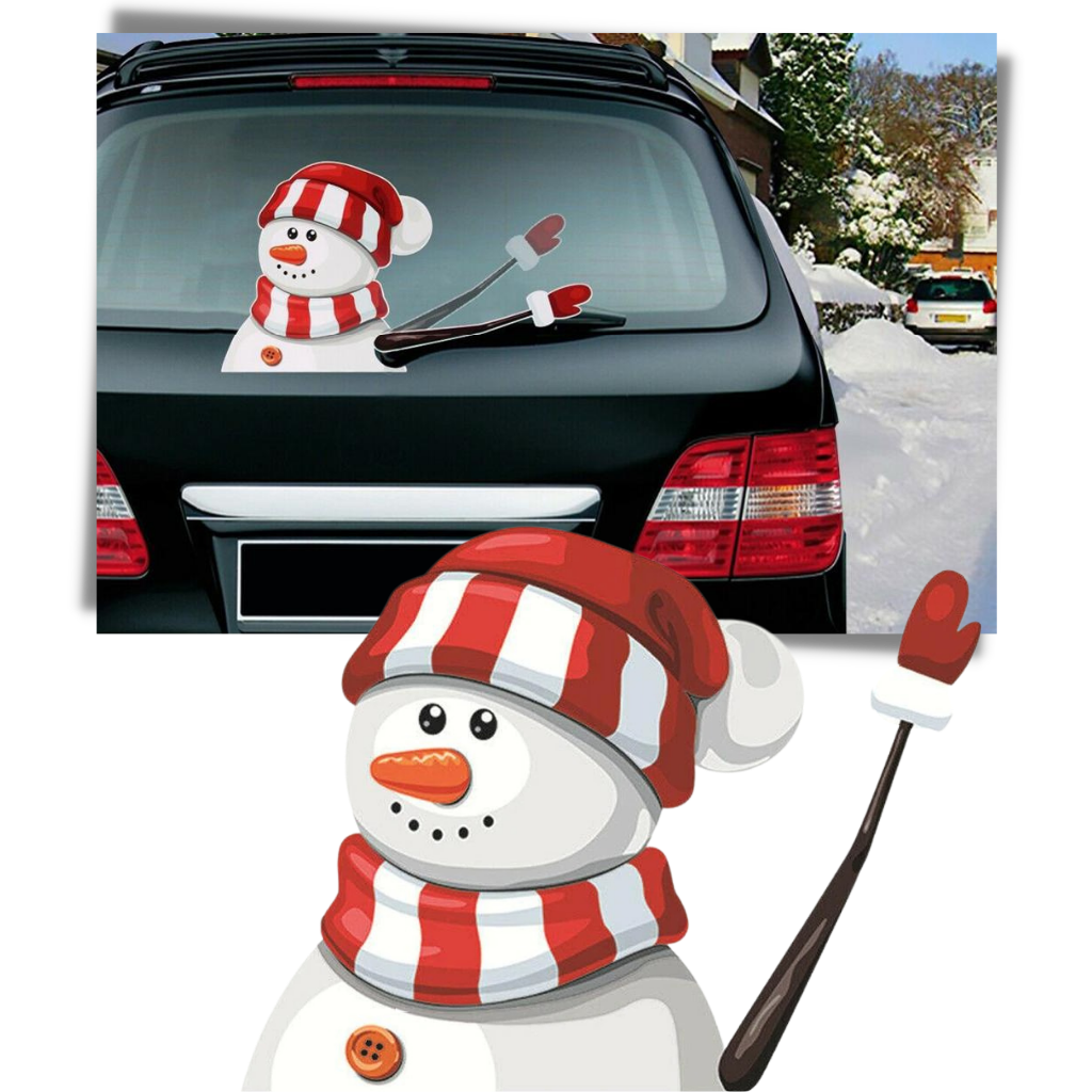 Autocollant de Noël pour essuie glace - Ozerty