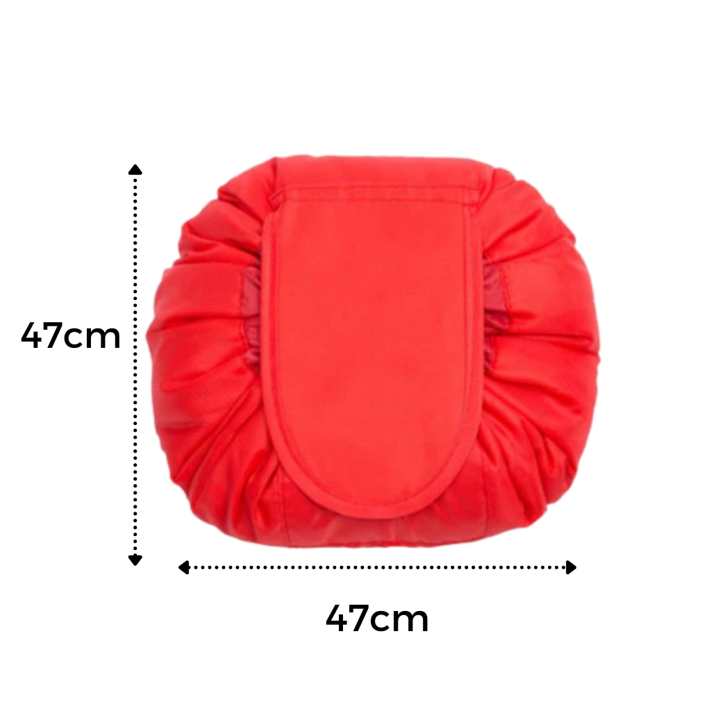 Pochette de maquillage pliable avec fermeture à cordon - Ozerty