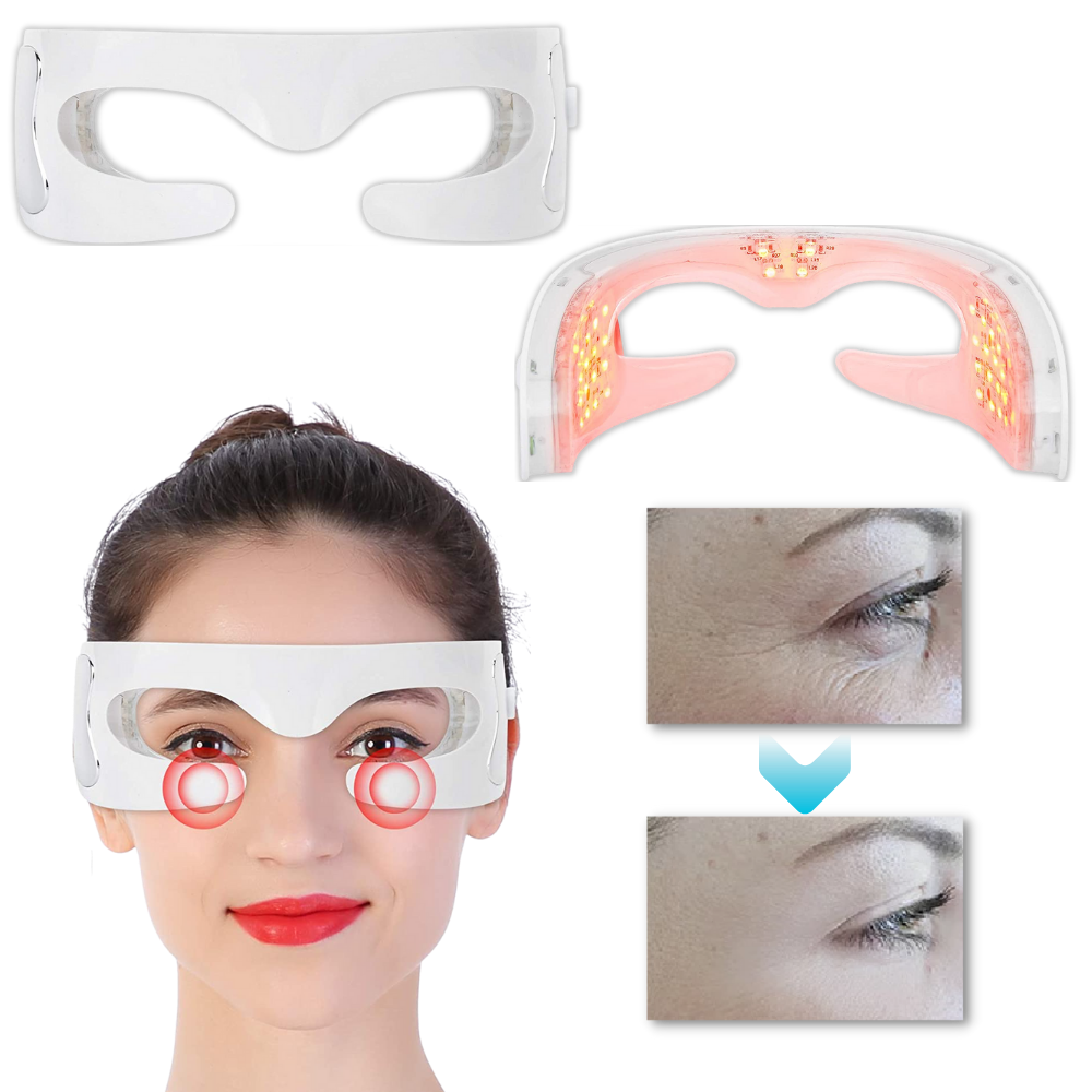 Masque de massage pour les yeux avec LED pour éliminer les rides - Ozerty