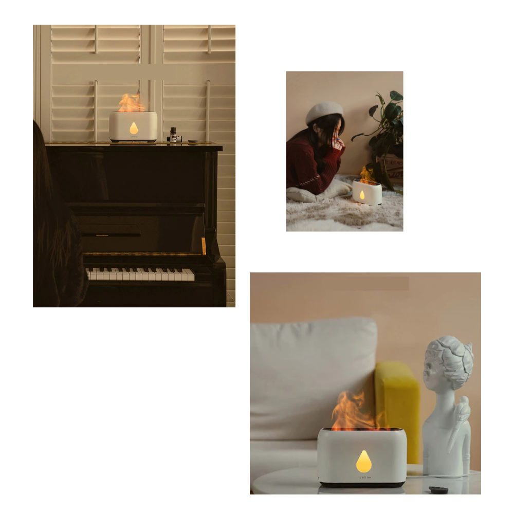 Humidificateur d'air à effet de flammes - Ozerty