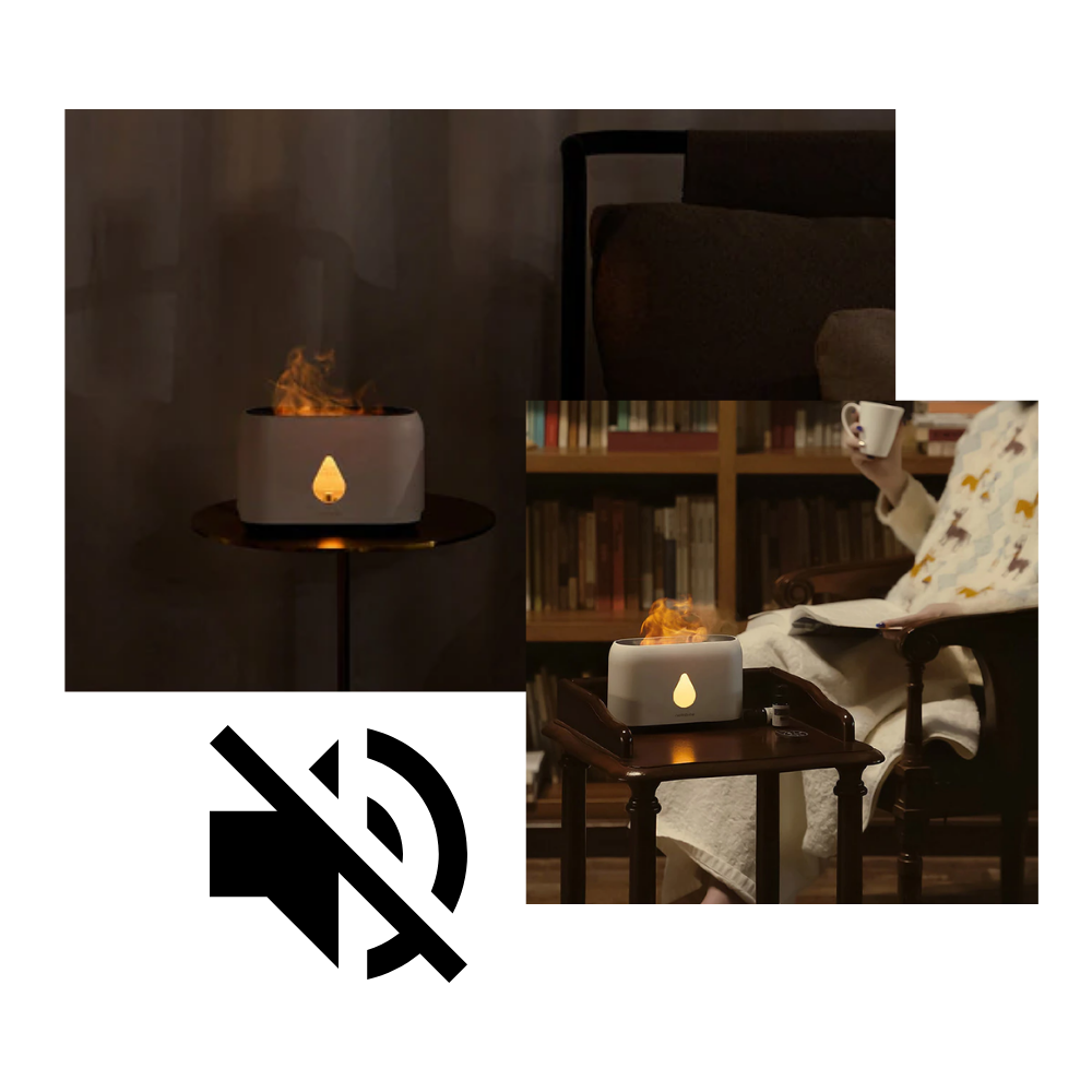 Humidificateur d'air à effet de flammes - Ozerty