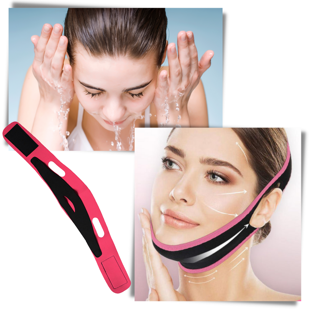 Mentonnière élastique pour le lifting du visage - Ozerty