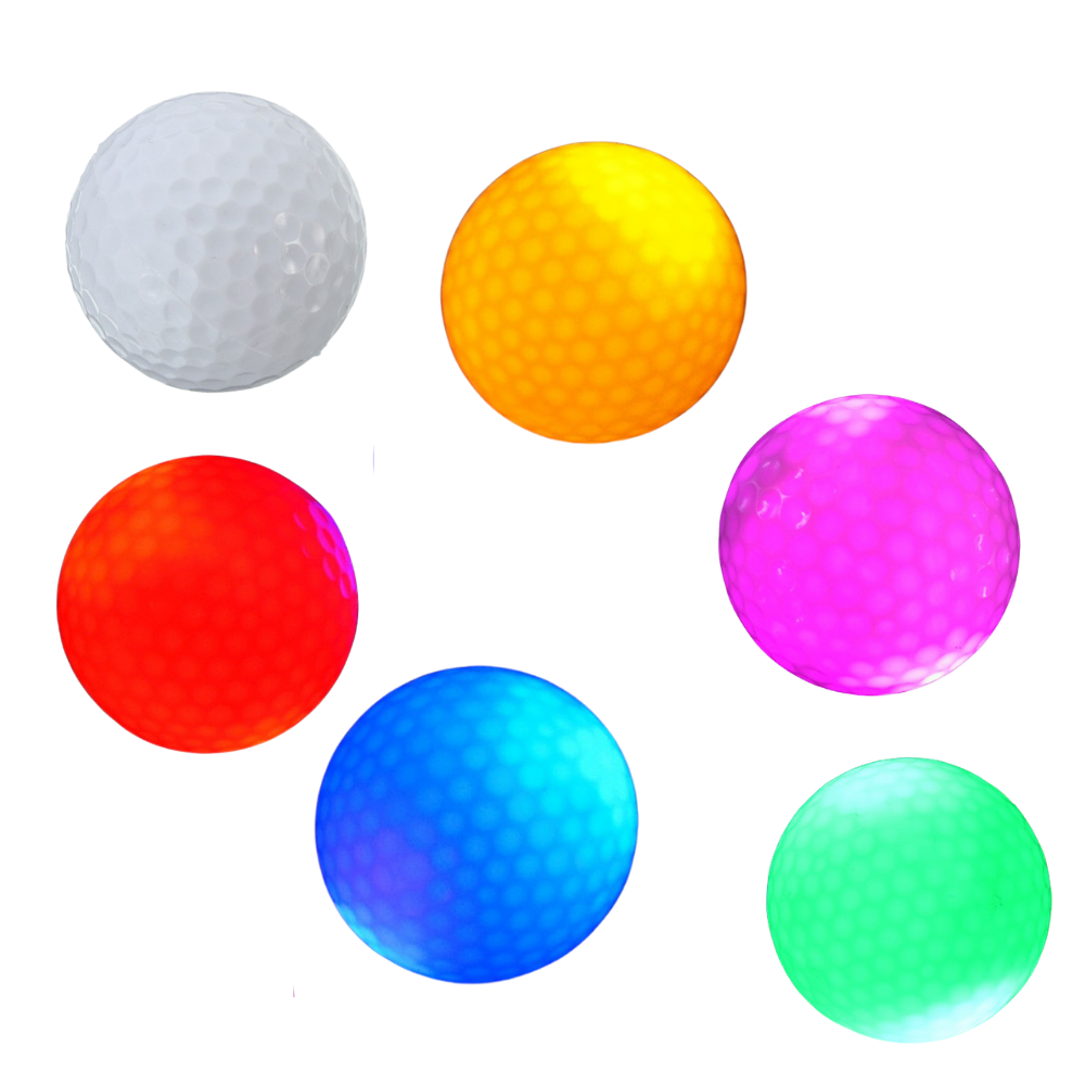 6 Pack LED Light Up Golf Balls
