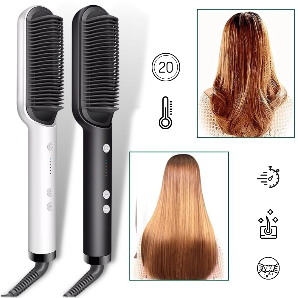 Lisseur électrique à brosse céramique