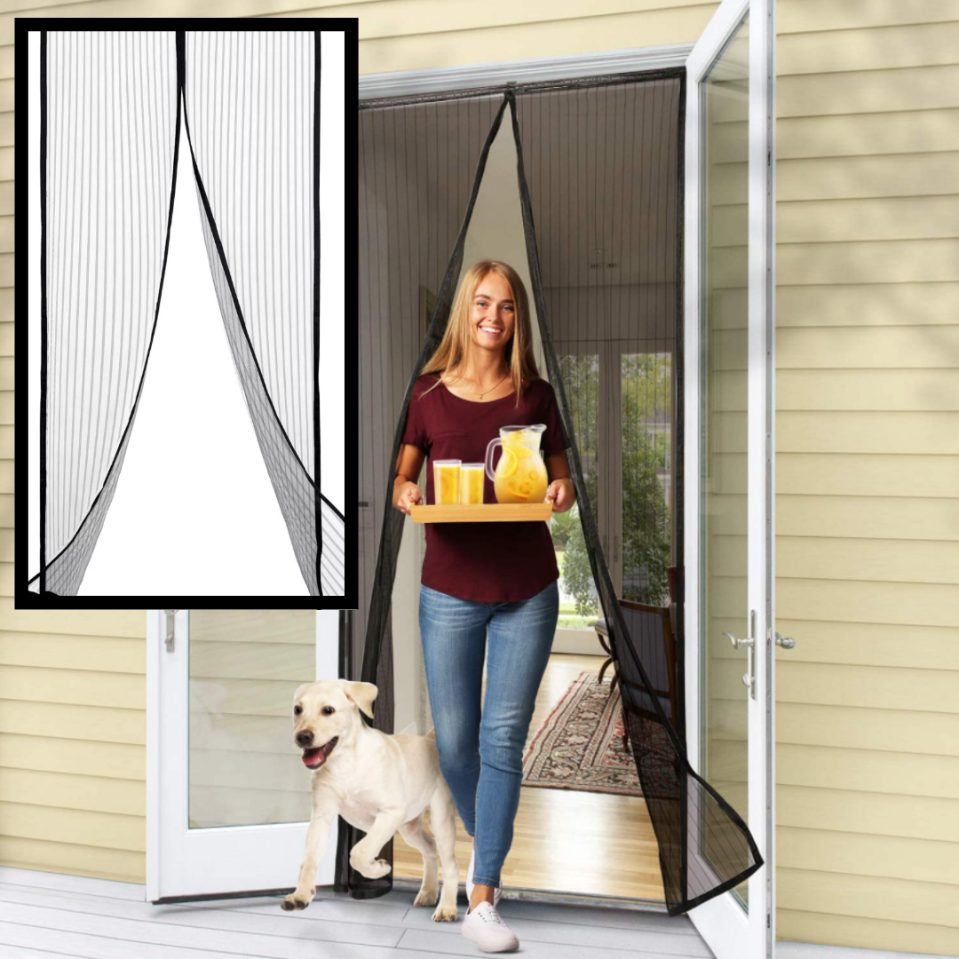 Magnetic screen door