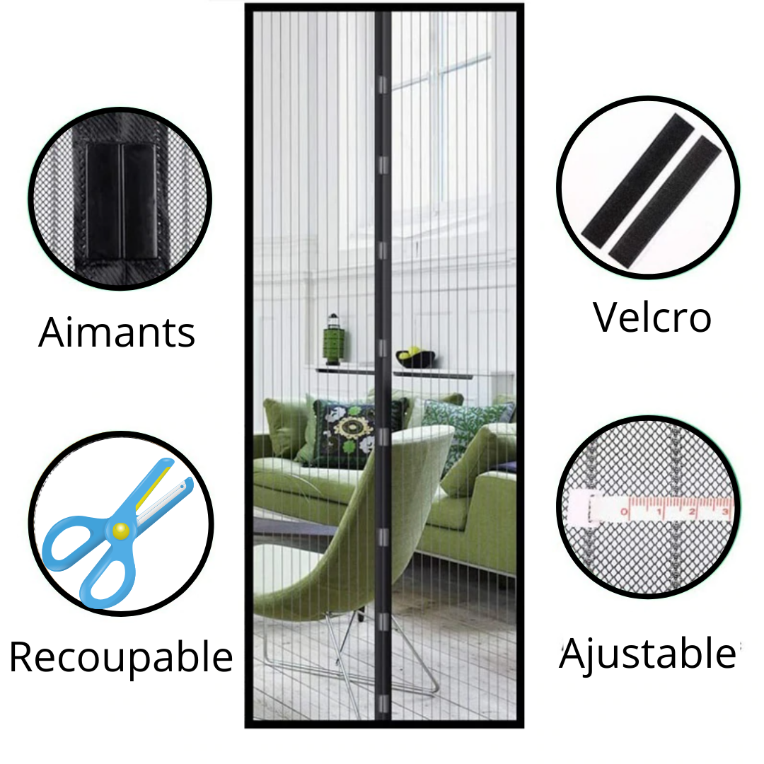 Magnetic screen door