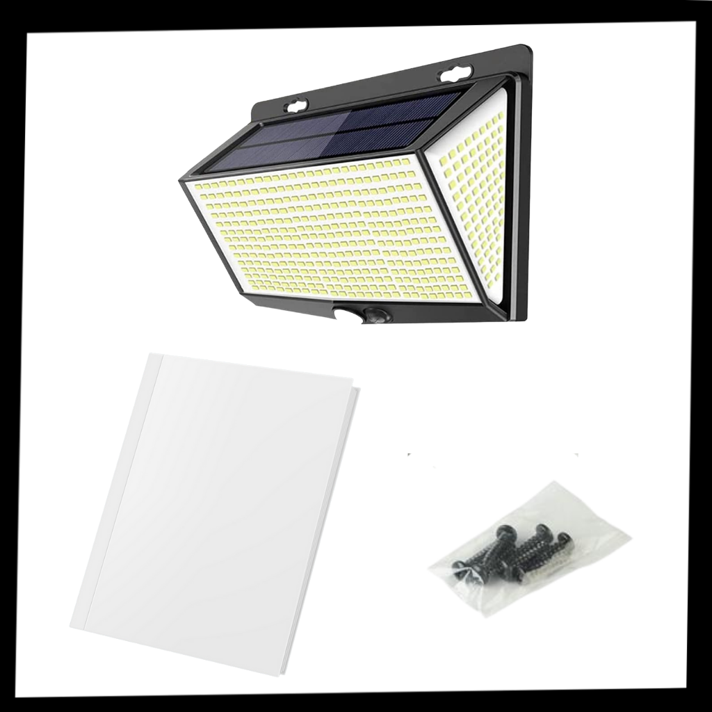 Lampe solaire d'extérieure 468 LED - Ozerty