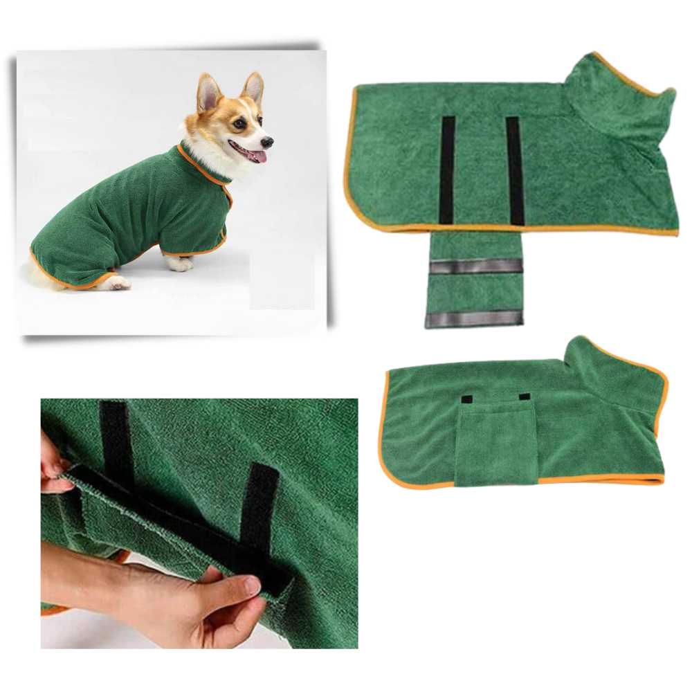 Peignoir super absorbant pour animaux de compagnie - Ozerty