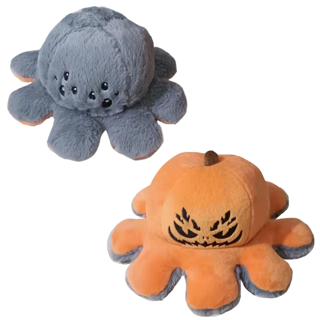 Peluche réversible mini poulpe -Halloween/ - Ozerty
