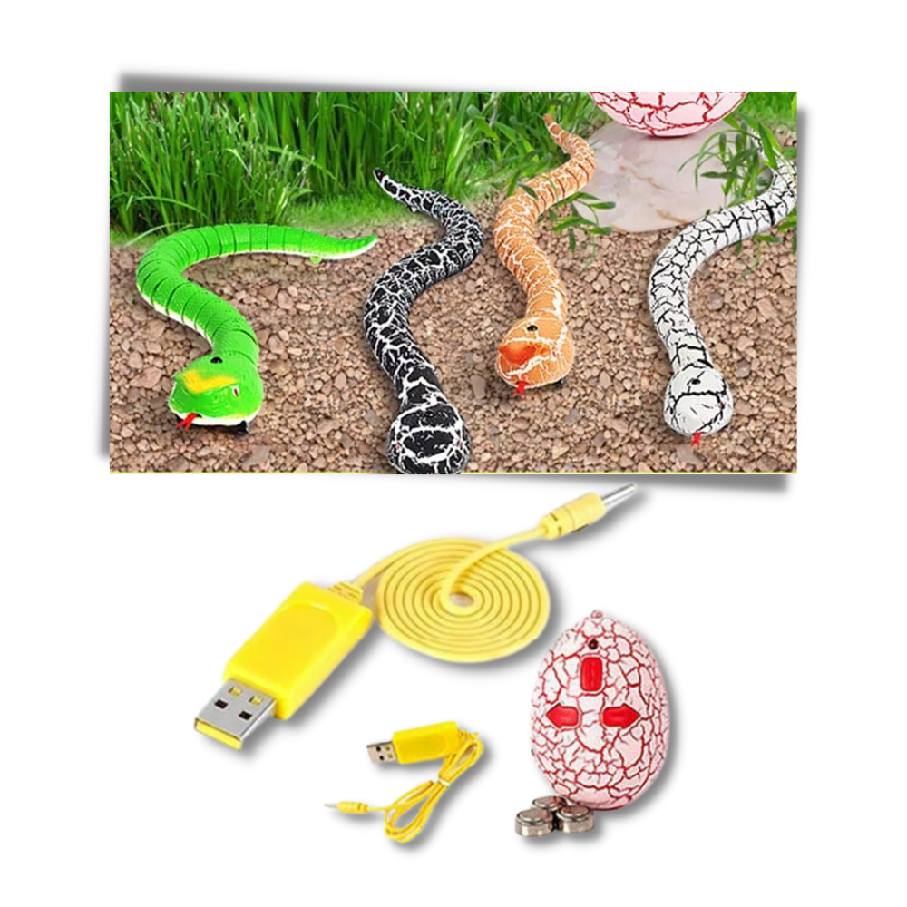 Jouet serpent interactif télécommandé pour chat - Ozerty