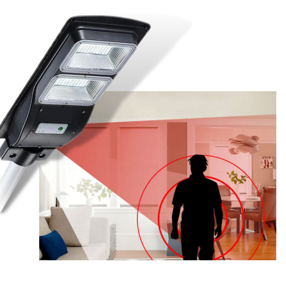 LED d'extérieur à énergie solaire avec détection de mouvement - Ozerty
