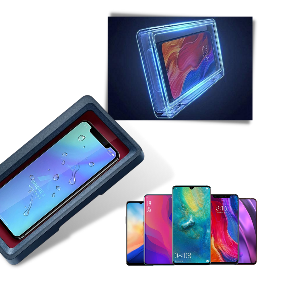 Étui à support mural étanche pour téléphone - Ozerty
