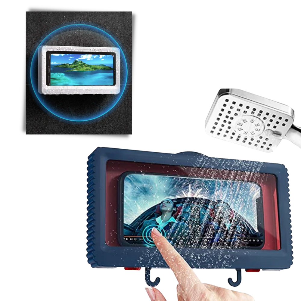 Étui à support mural étanche pour téléphone - Ozerty