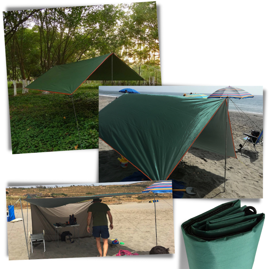 Kit de bâche de camping imperméable - Ozerty