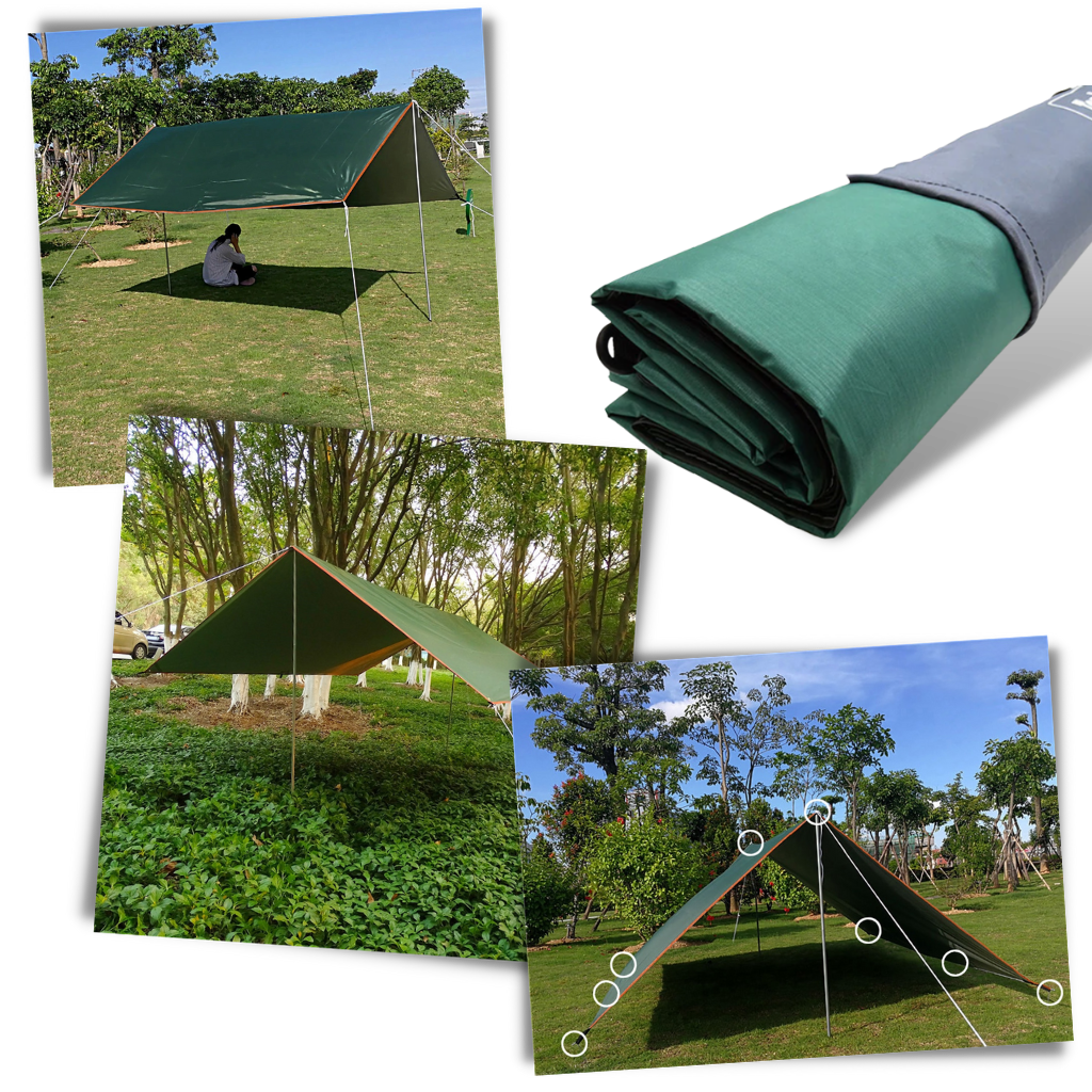 Kit de bâche de camping imperméable - Ozerty