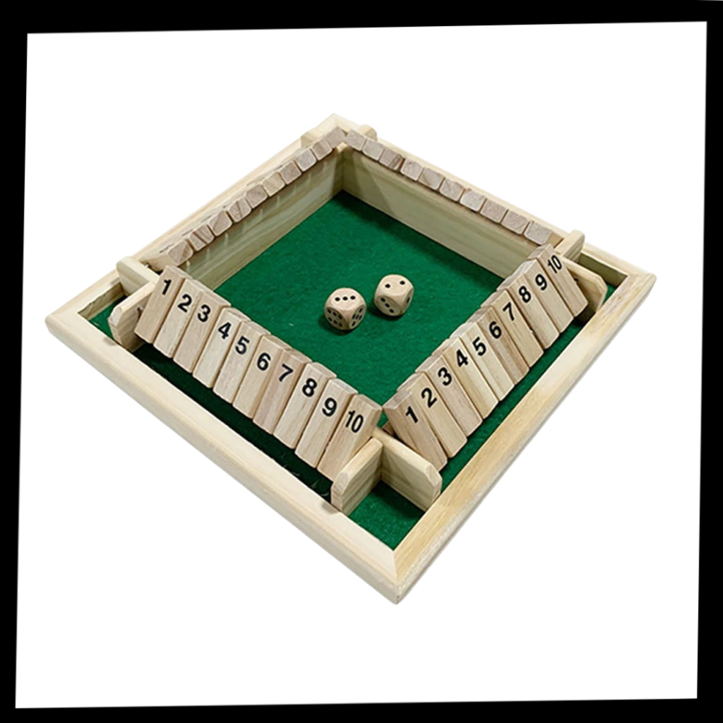 Jeu de dés en bois - Ozerty