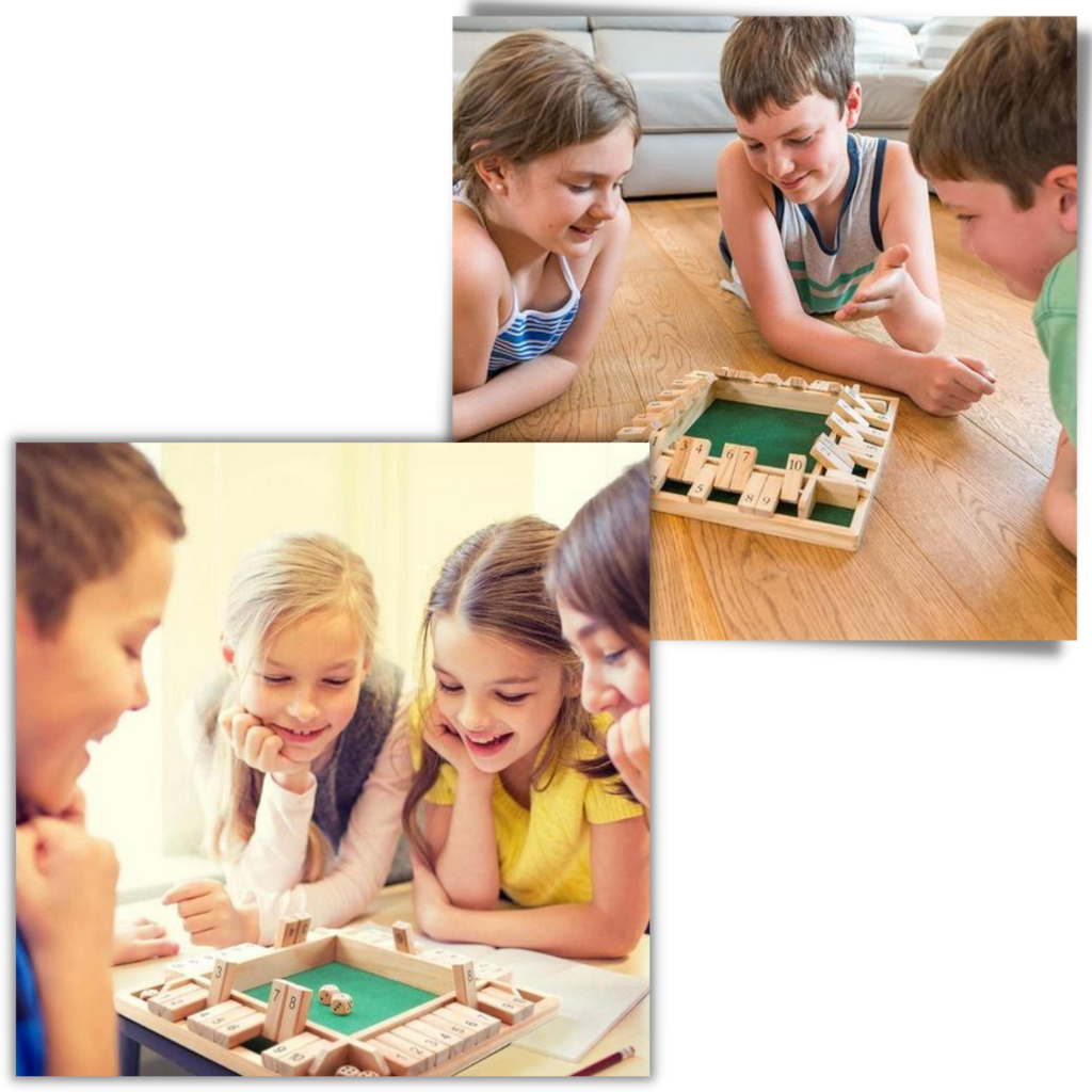 Jeu de dés en bois - Ozerty