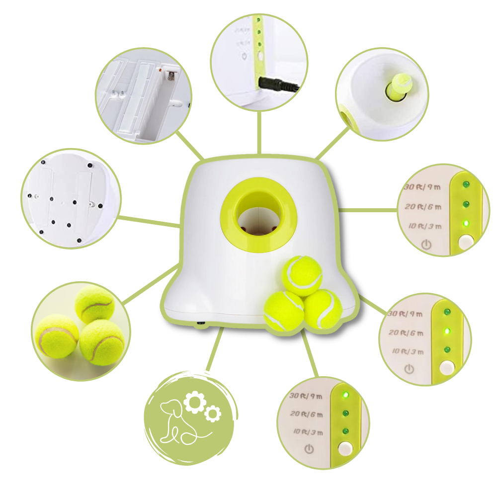 Lanceur de balles automatique pour chiens - Ozerty