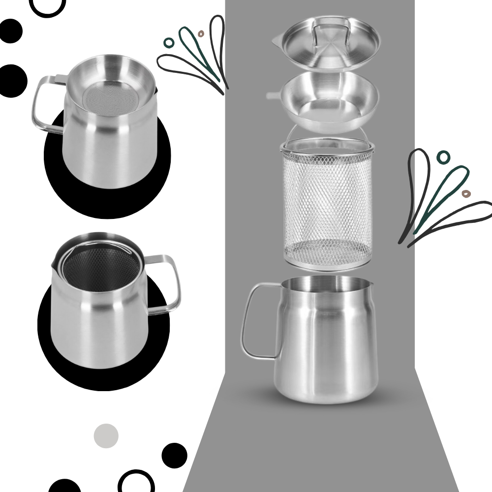 Friteuse en acier inoxydable 2 en 1  - Ozerty