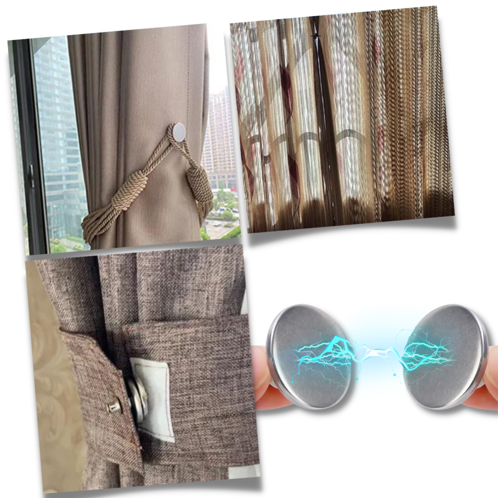 Clips magnétiques anti-fuite de lumière pour rideaux

 - Ozerty