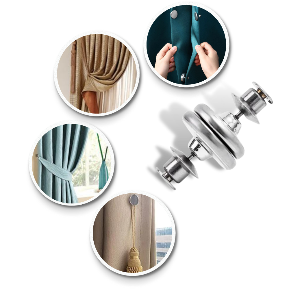 Clips magnétiques anti-fuite de lumière pour rideaux

 - Ozerty