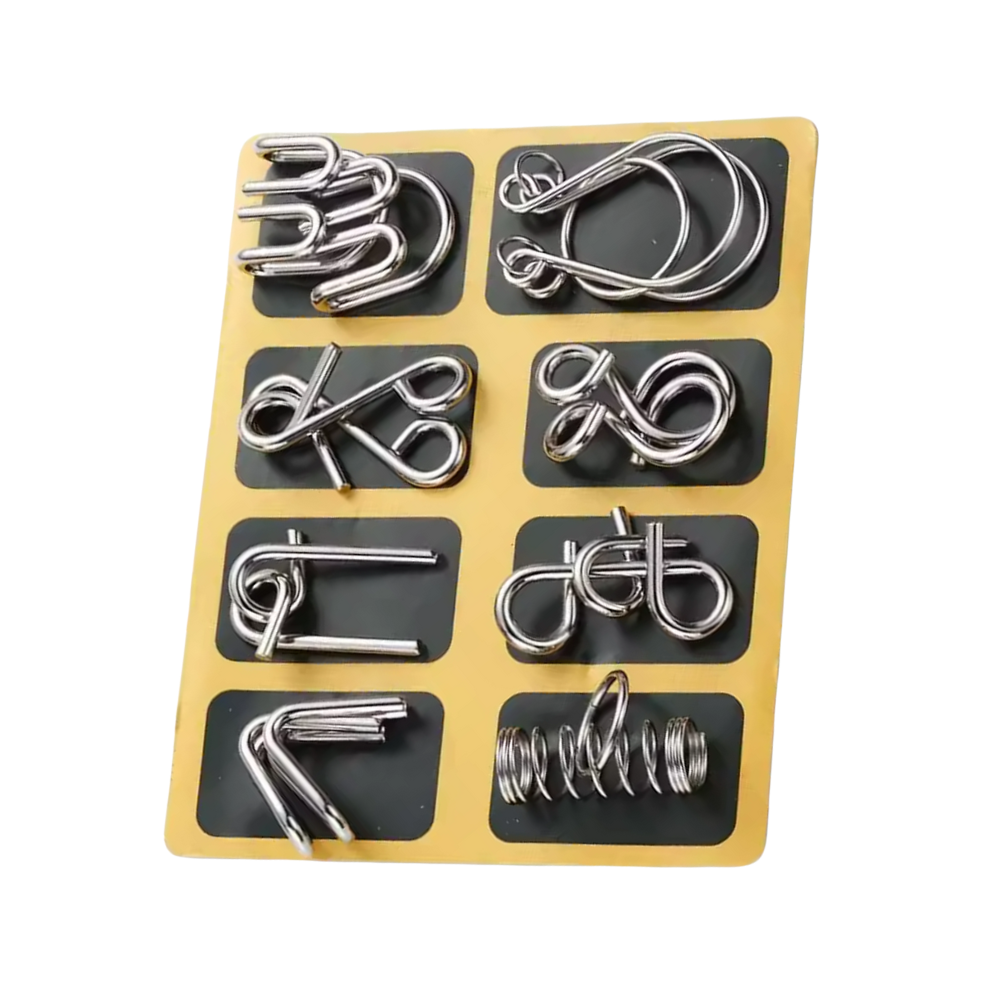 Puzzle Casse-tête en métal -Jaune - Ozerty