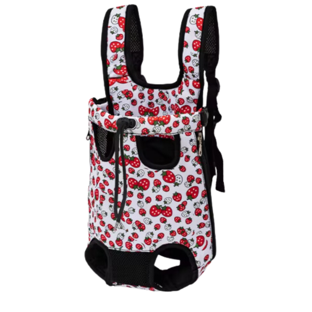 Sacs de transport respirants pour chats et chiens -Cerise - Ozerty
