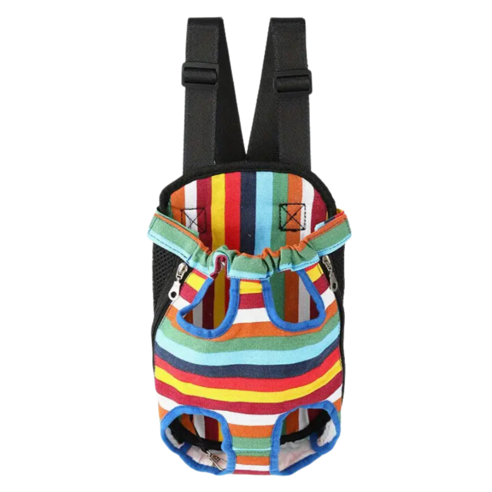 Sacs de transport respirants pour chats et chiens -Toile arc-en-ciel - Ozerty