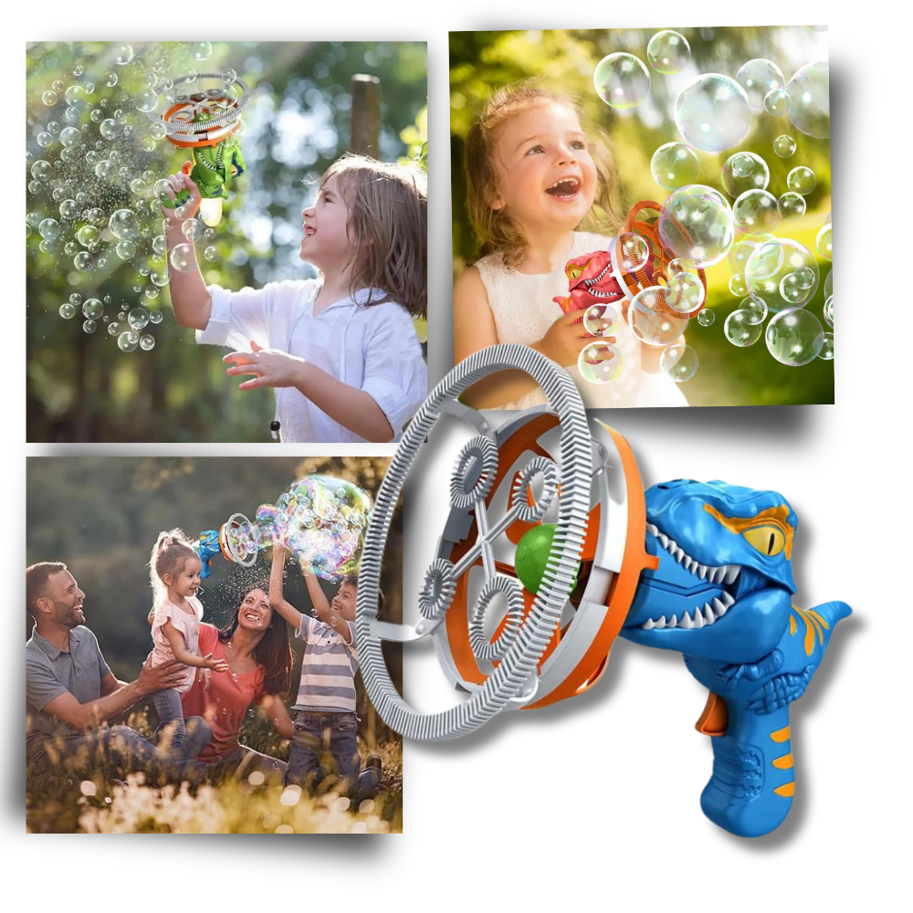 Machine à bulles colorées en forme de dinosaure

 - Ozerty