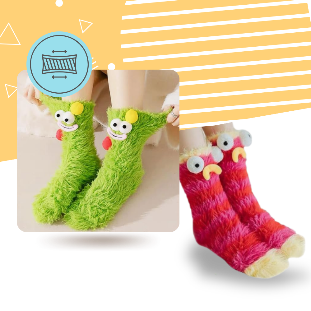 Chaussettes Funky en velours corail - Ozerty