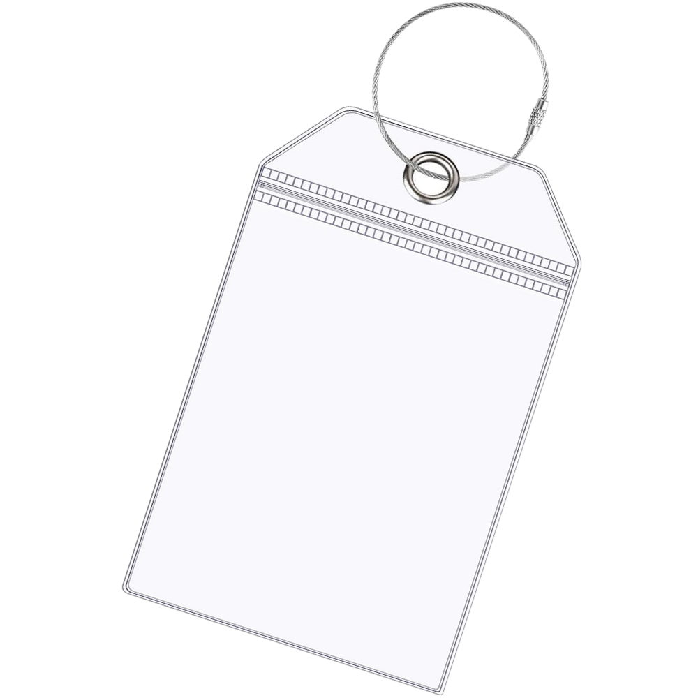 Porte-étiquettes à bagages imperméable et personnalisé -8 pcs - Ozerty