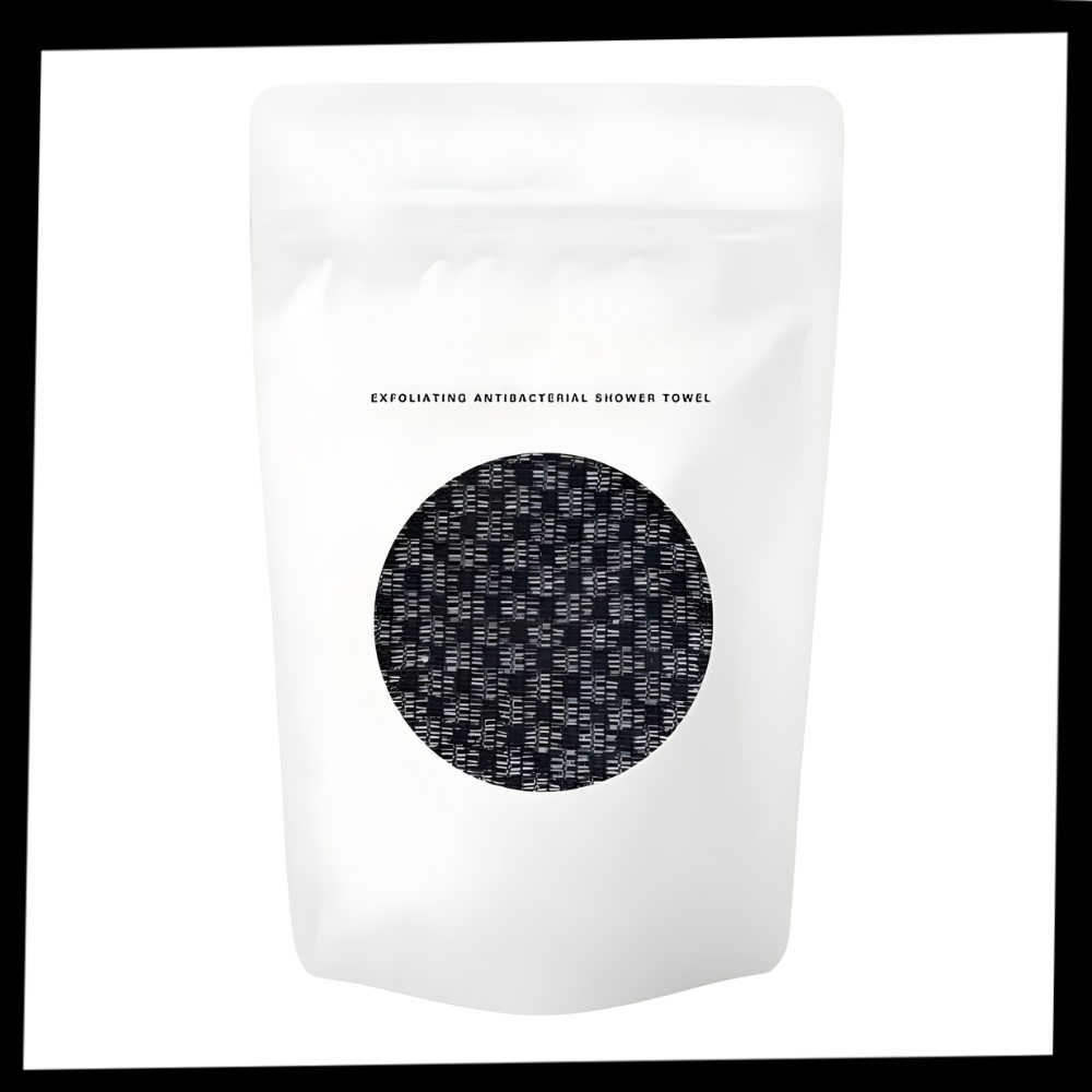 Gant de toilette exfoliant à double surface - Ozerty