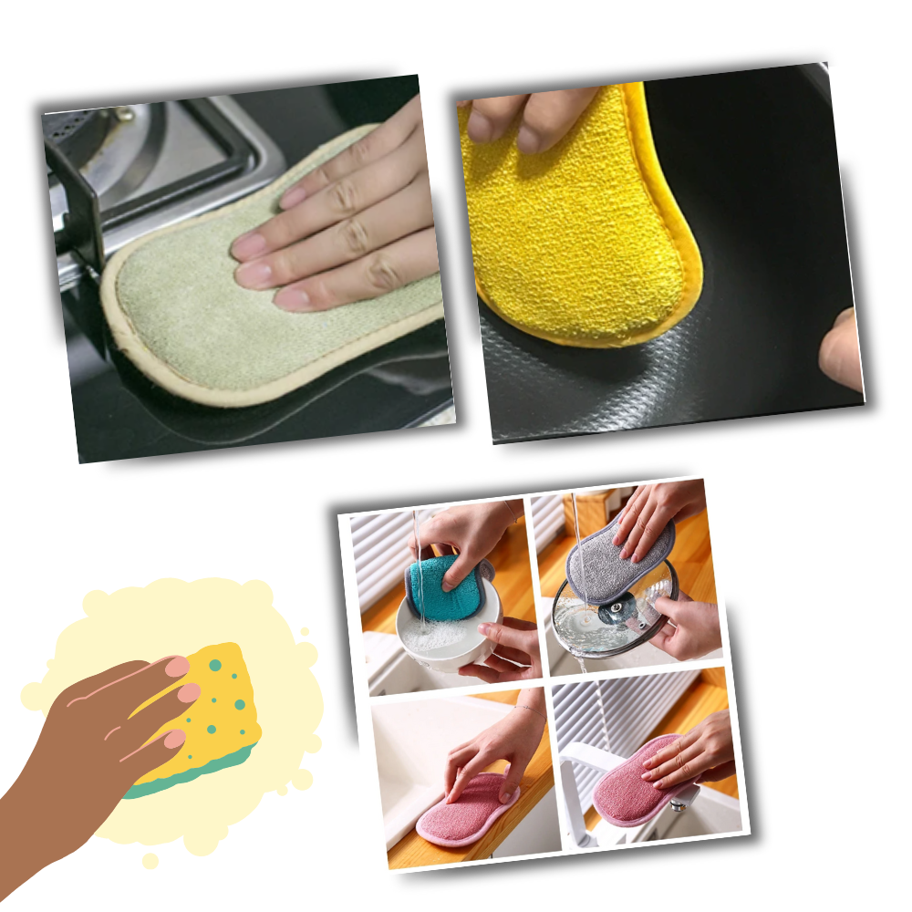 Éponge à vaisselle durable et réutilisable

 - Ozerty