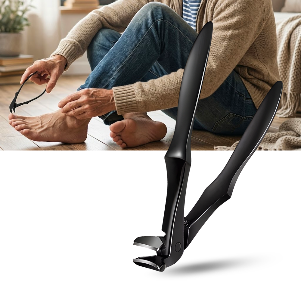 Coupe-ongles à long manche avec réservoir intégré - Ozerty