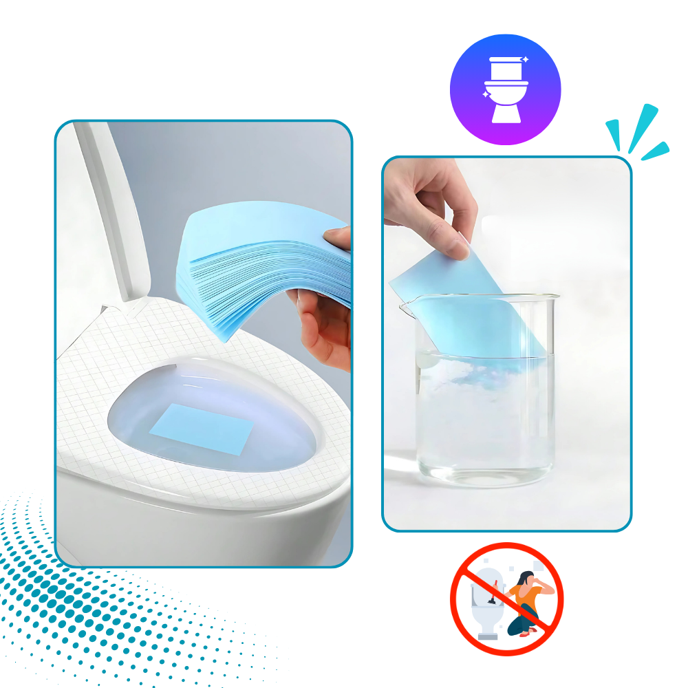 Feuilles nettoyantes écologiques pour les toilettes - Ozerty