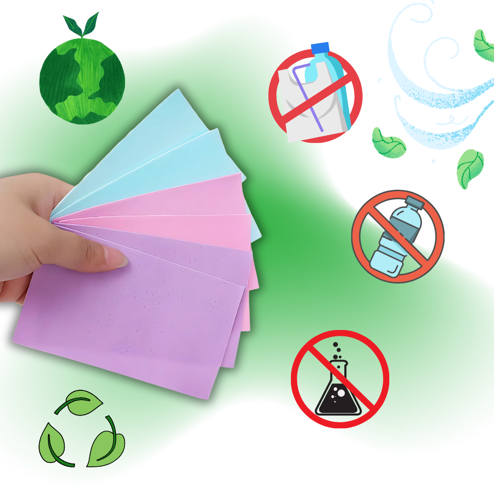 Feuilles nettoyantes écologiques pour les toilettes - Ozerty