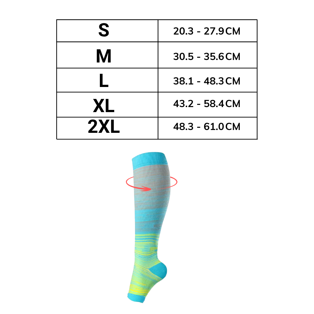Chaussettes de compression élastiques pied ouvert - Ozerty