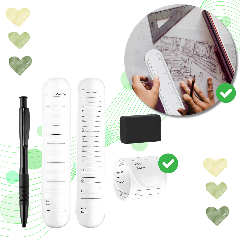 Bracelets de rappel effaçables en silicone - Ozerty