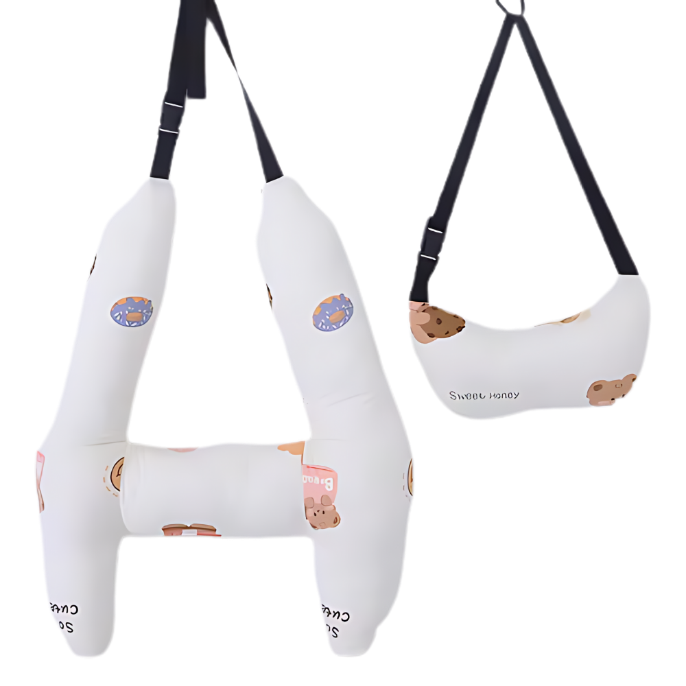 Oreiller de Voyage Ergonomique -Ours beige - Ozerty