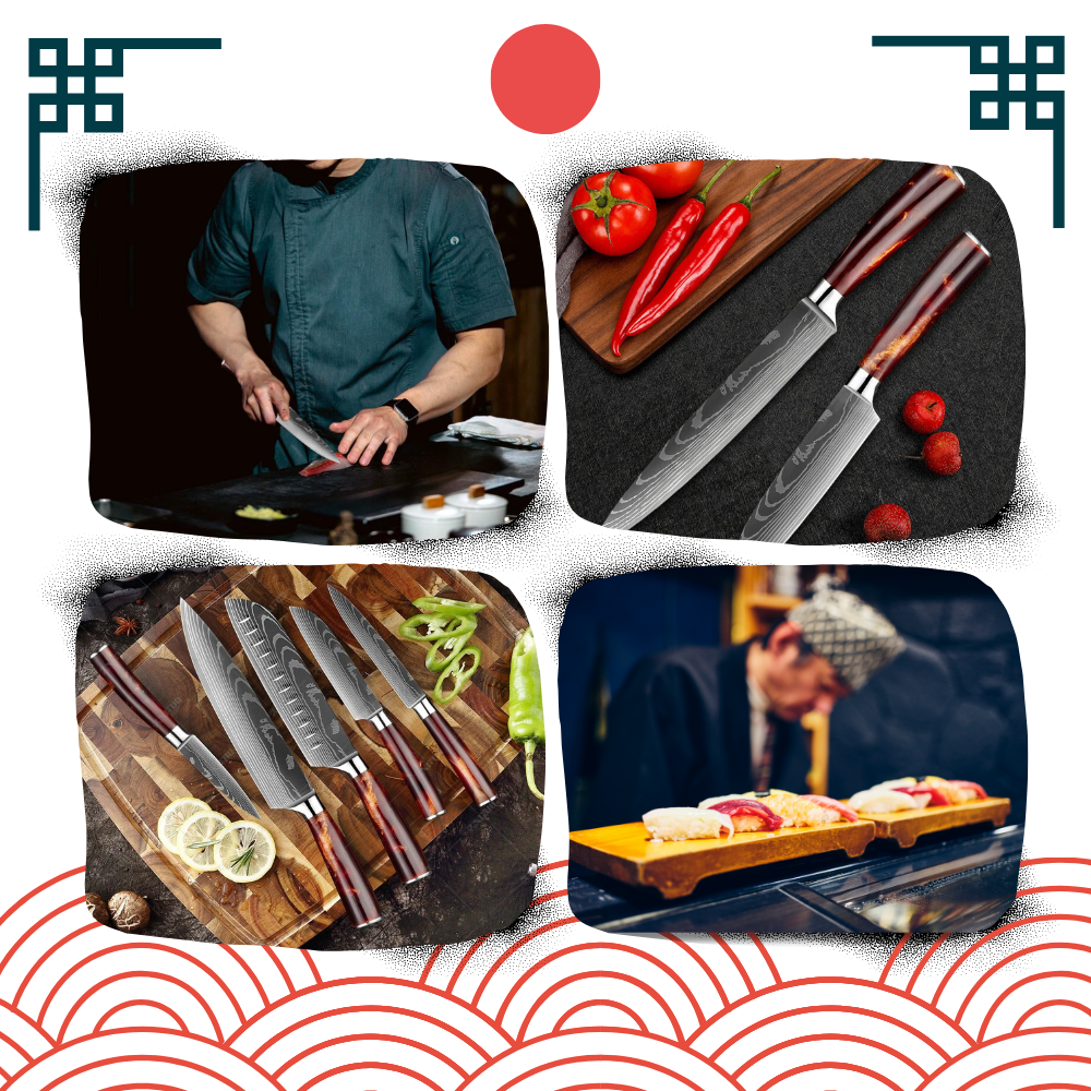Série de couteaux japonais Terre de Feu

 - Ozerty