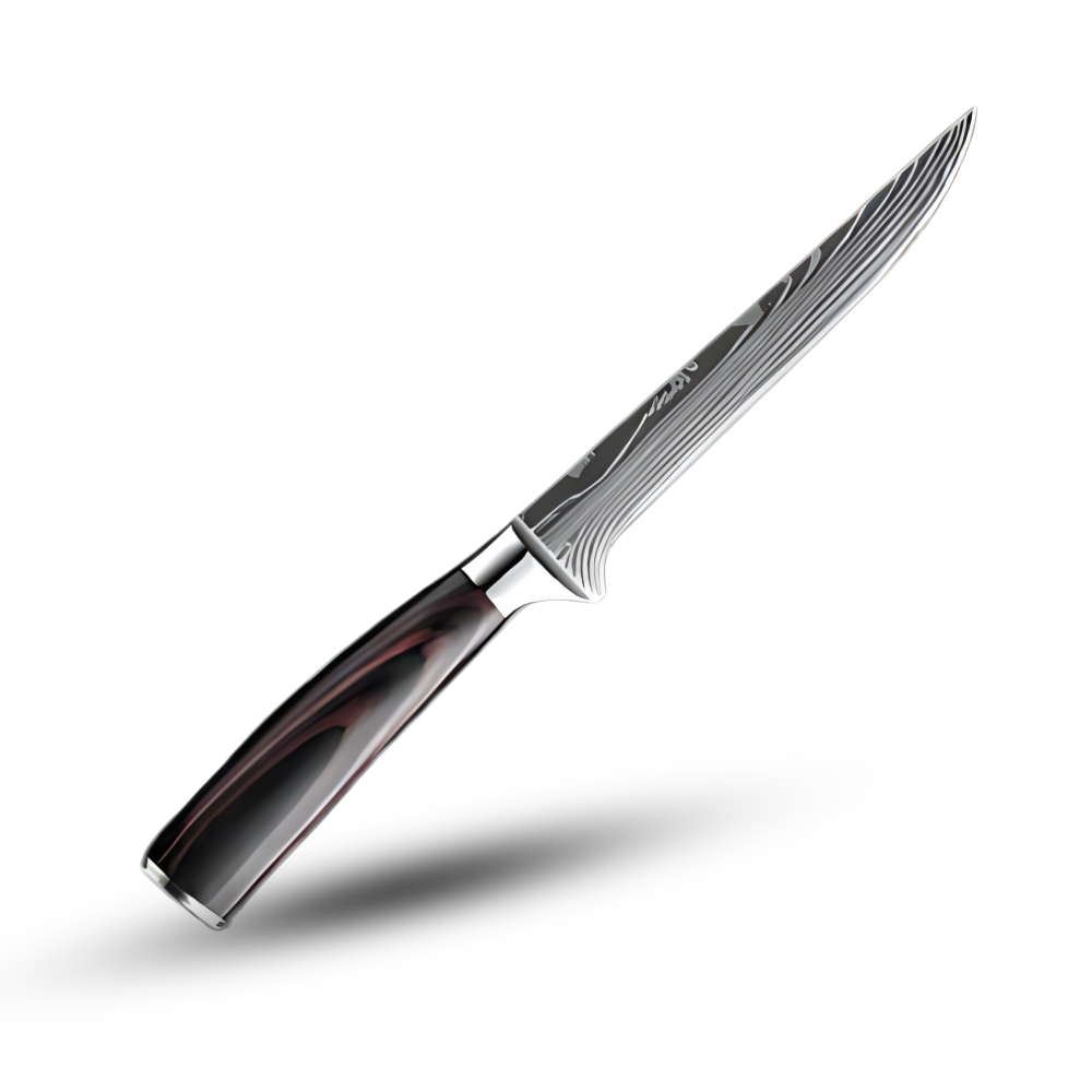 Couteau japonais en bois de Pakka -Honesuki - Couteau à désosser 15 cm - Ozerty