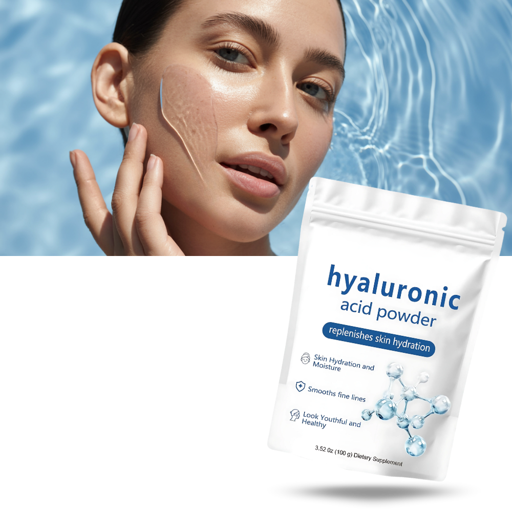 Poudre d'acide hyaluronique hydratante à spectre complet - Ozerty
