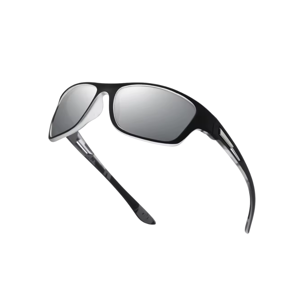 Lunettes de soleil polarisées flottantes -Noir et argent - Ozerty