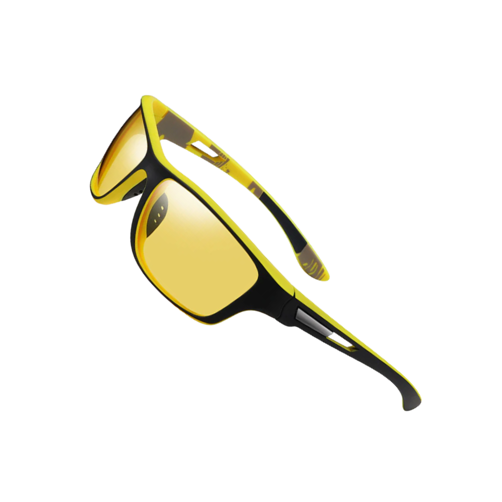 Lunettes de soleil polarisées flottantes -Noir et jaune - Ozerty