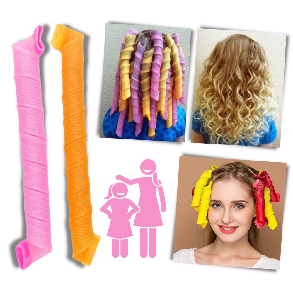 Kit de rouleaux pour boucler les cheveux sans chaleur

 - Ozerty