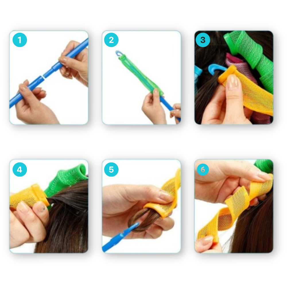 Kit de rouleaux pour boucler les cheveux sans chaleur

 - Ozerty