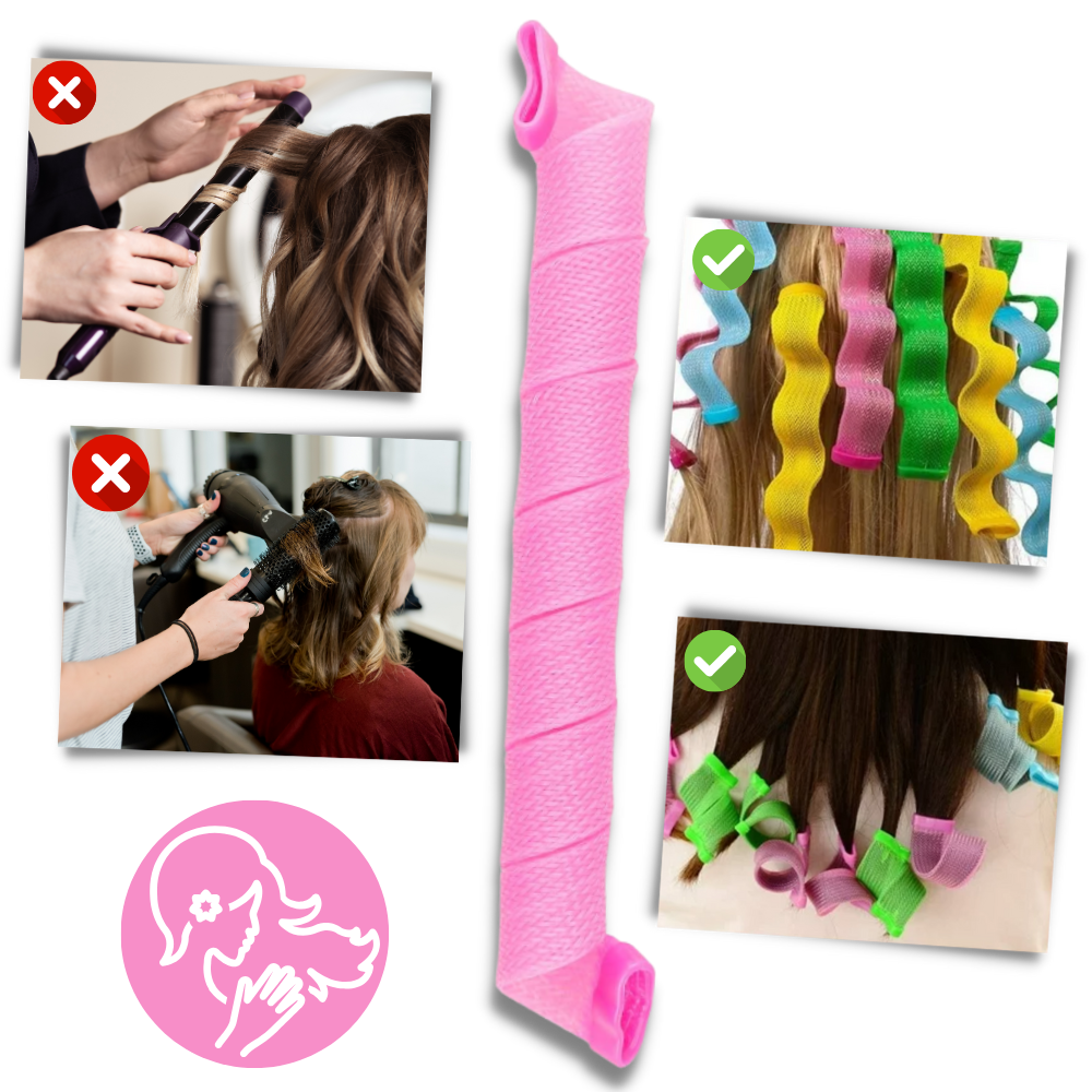 Kit de rouleaux pour boucler les cheveux sans chaleur

 - Ozerty