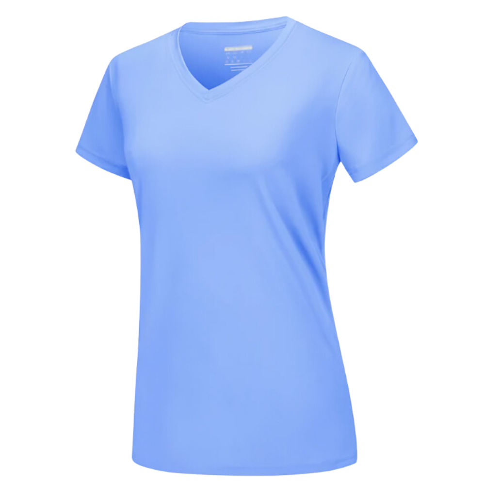 T-shirt rafraîchissant col en V pour femme

 -Bleu clair - Ozerty