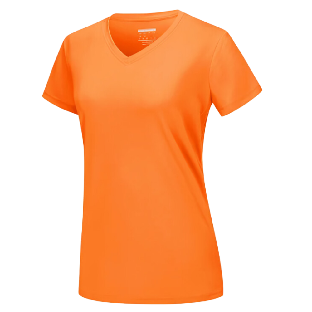 T-shirt rafraîchissant col en V pour femme

 -Orange - Ozerty
