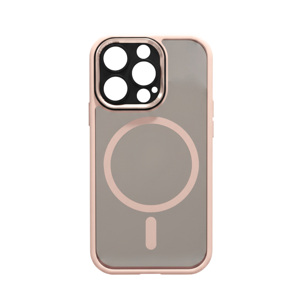 Coque magnétique antichoc pour iPhone -Rose - Ozerty